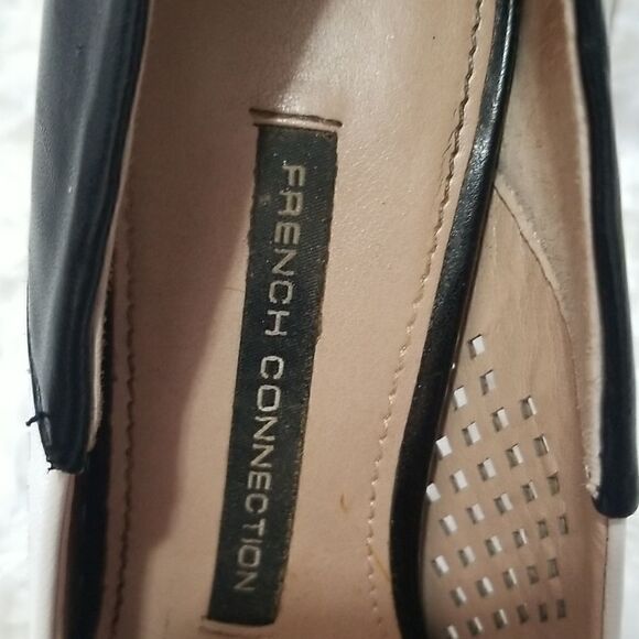 French Connection Black and White Pumps Sz 6 - Picture 8 of 10